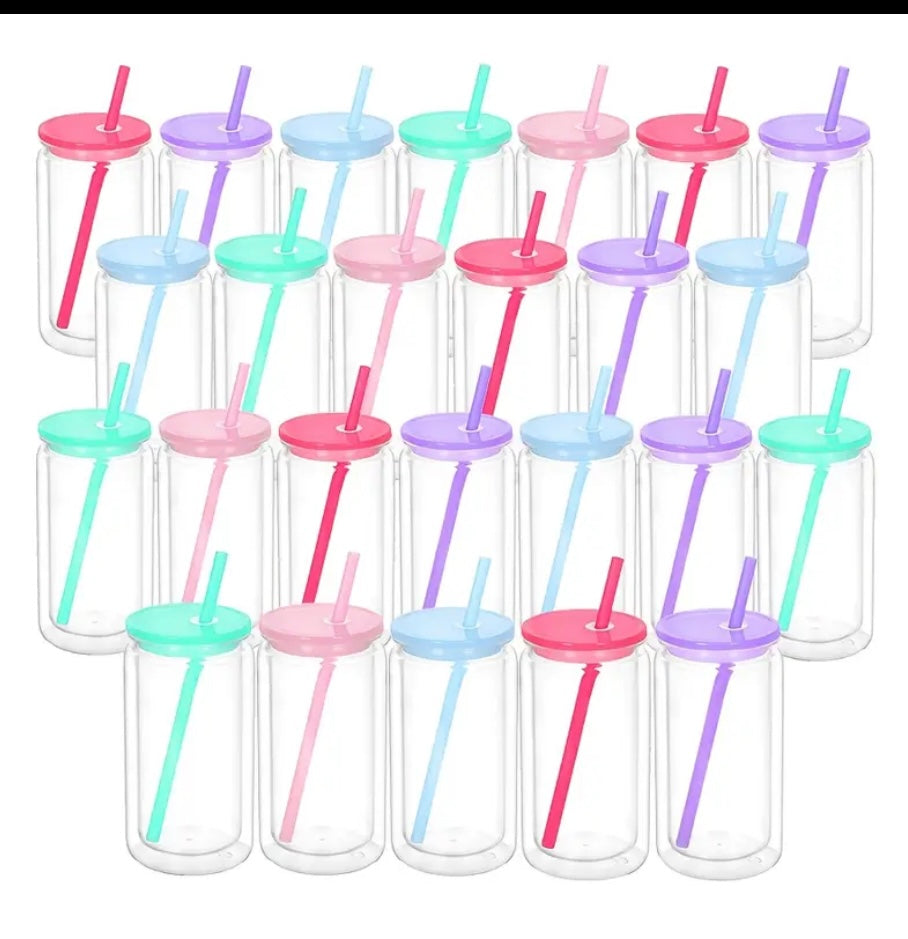 16oz snow globe clear cup