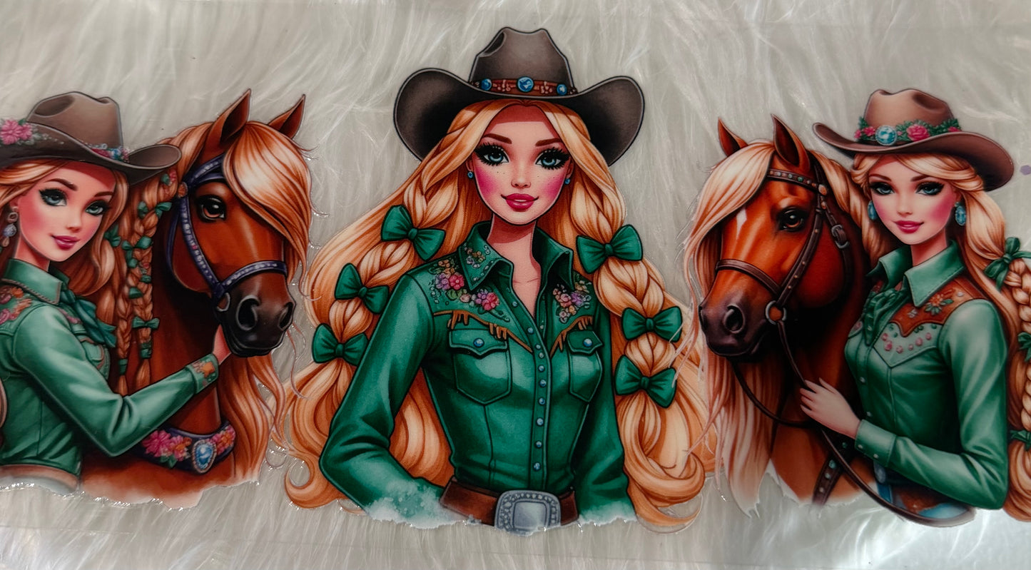 Cowboy girl horse