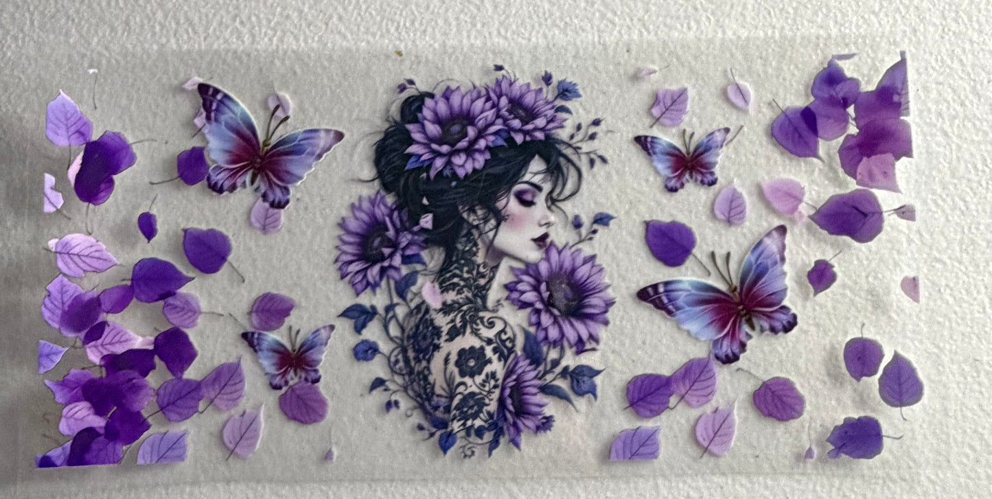 Tattoo flower girl