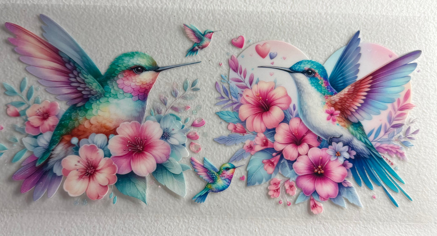 Birds flowers