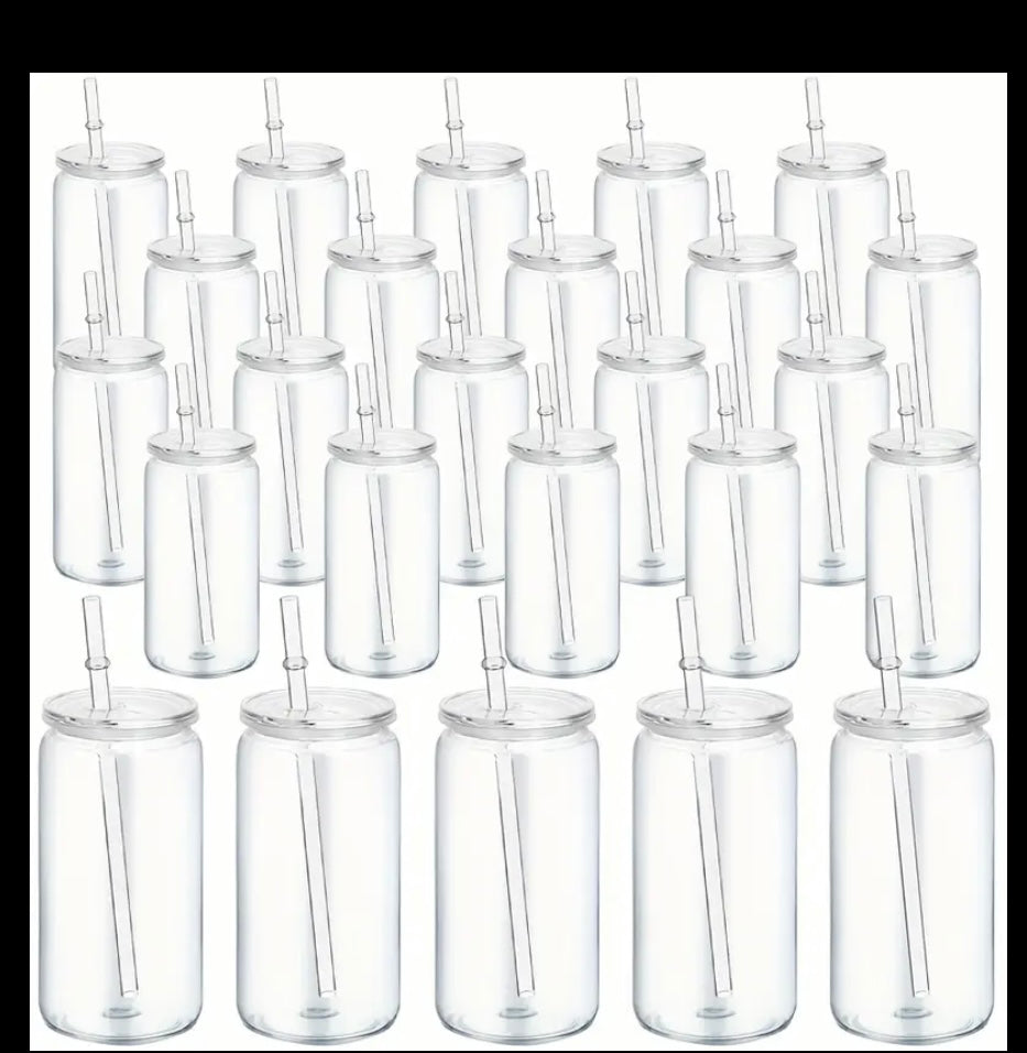 16oz snow globe clear cup