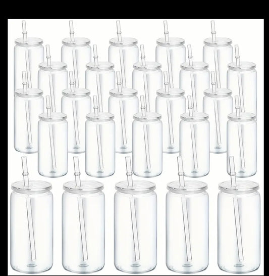 16oz snow globe clear cup