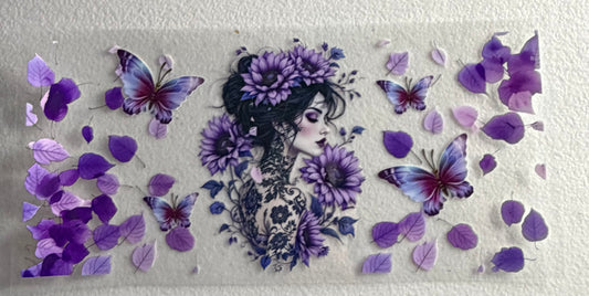 Tattoo flower girl