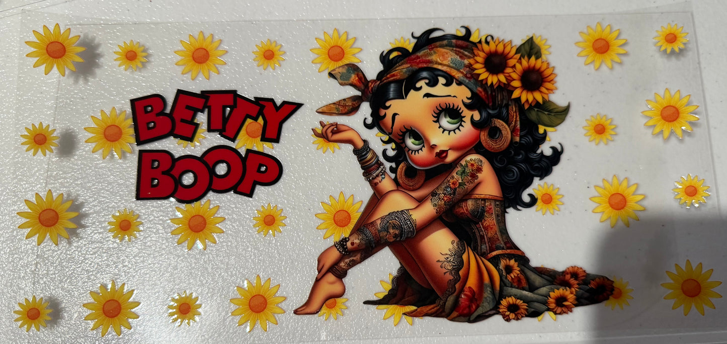 Betty tattoo, sunflower